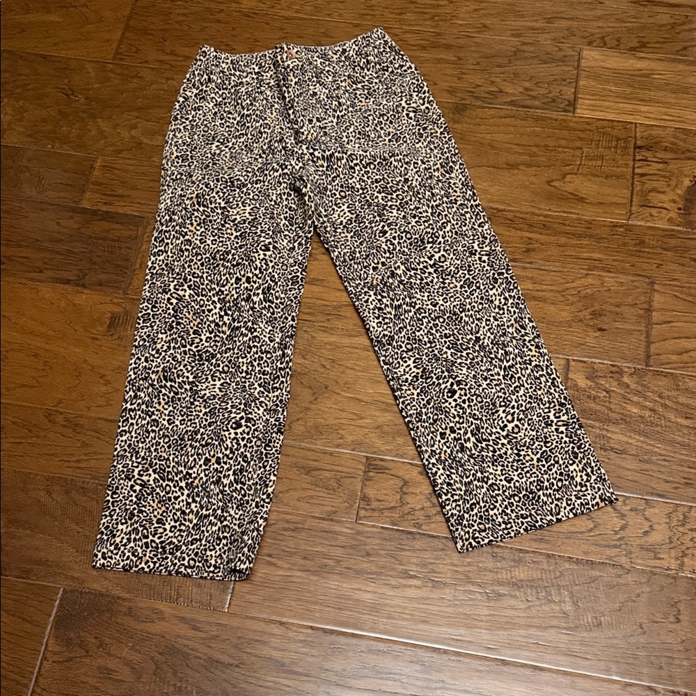 Sanctuary Animal Print Wide-Leg Pants